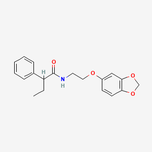 N-(2-(benzo[d][1,3]dioxol-5-yloxy)ethyl)-2-phenylbutanamide