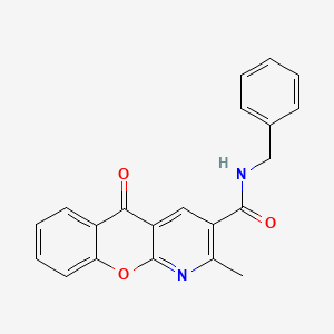 N-benzyl-2-methyl-5-oxo-5H-chromeno[2,3-b]pyridine-3-carboxamide
