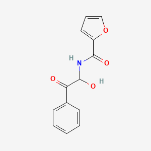 molecular formula C13H11NO4 B2709002 N-(1-hydroxy-2-oxo-2-phenylethyl)furan-2-carboxamide CAS No. 313391-72-9