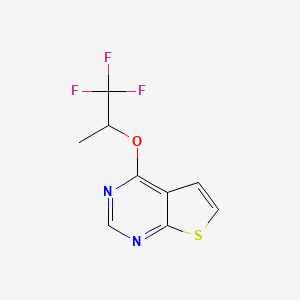 4-[(1,1,1-Trifluoropropan-2-yl)oxy]thieno[2,3-d]pyrimidine