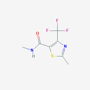 molecular formula C7H7F3N2OS B2709006 N,2-dimethyl-4-(trifluoromethyl)-1,3-thiazole-5-carboxamide CAS No. 320420-66-4