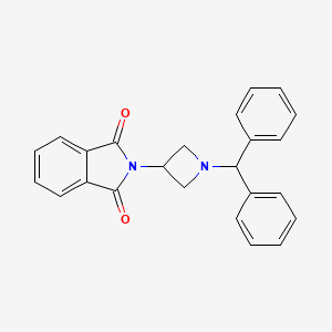 molecular formula C24H20N2O2 B2709010 2-[1-(diphenylmethyl)azetidin-3-yl]-1H-isoindole-1,3(2H)-dione CAS No. 38353-74-1