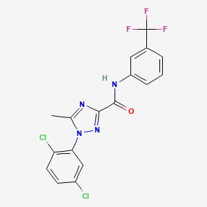 1-(2,5-dichlorophenyl)-5-methyl-N-[3-(trifluoromethyl)phenyl]-1H-1,2,4-triazole-3-carboxamide