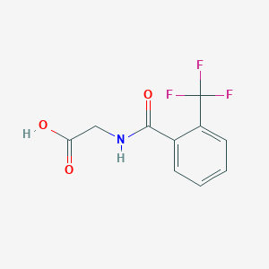 molecular formula C10H8F3NO3 B2709021 2-{[2-(Trifluoromethyl)phenyl]formamido}acetic acid CAS No. 630117-94-1