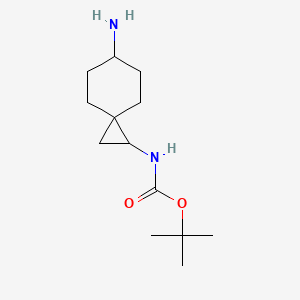 molecular formula C13H24N2O2 B2709030 tert-butyl N-{6-aminospiro[2.5]octan-1-yl}carbamate, Mixture of diastereomers CAS No. 1781470-19-6