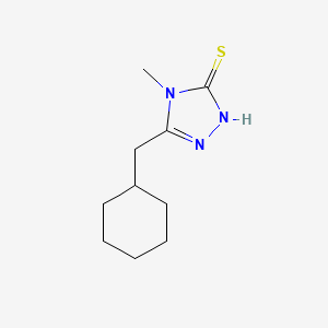 molecular formula C10H17N3S B2709031 5-(cyclohexylmethyl)-4-methyl-4H-1,2,4-triazole-3-thiol CAS No. 869944-84-3
