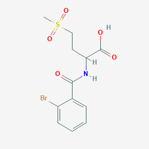 2-[(2-Bromobenzoyl)amino]-4-(methylsulfonyl)butanoic acid