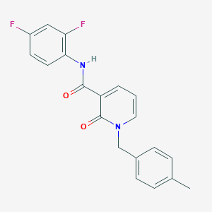 N-(2,4-difluorophenyl)-1-(4-methylbenzyl)-2-oxo-1,2-dihydropyridine-3-carboxamide