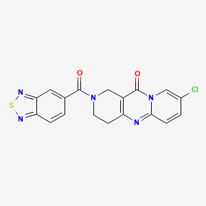 2-(benzo[c][1,2,5]thiadiazole-5-carbonyl)-8-chloro-3,4-dihydro-1H-dipyrido[1,2-a:4',3'-d]pyrimidin-11(2H)-one
