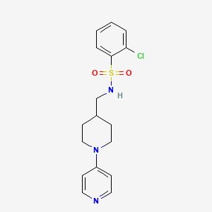 2-chloro-N-((1-(pyridin-4-yl)piperidin-4-yl)methyl)benzenesulfonamide