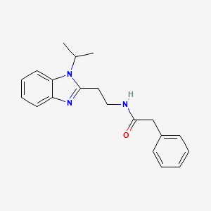 N-(2-(1-isopropyl-1H-benzo[d]imidazol-2-yl)ethyl)-2-phenylacetamide