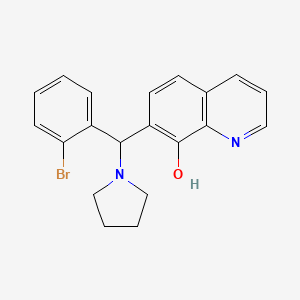 7-[(2-Bromophenyl)(pyrrolidin-1-yl)methyl]quinolin-8-ol