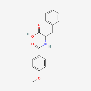 molecular formula C17H17NO4 B2709058 2-(4-甲氧基苯甲酰氨基)-3-苯基丙酸 CAS No. 103678-74-6