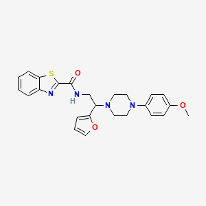 N-(2-(furan-2-yl)-2-(4-(4-methoxyphenyl)piperazin-1-yl)ethyl)benzo[d]thiazole-2-carboxamide