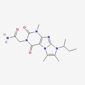 2-(6-Butan-2-yl-4,7,8-trimethyl-1,3-dioxopurino[7,8-a]imidazol-2-yl)acetamide