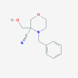 4-Benzyl-3-(hydroxymethyl)morpholine-3-carbonitrile