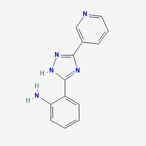 2-[5-(pyridin-3-yl)-4H-1,2,4-triazol-3-yl]aniline