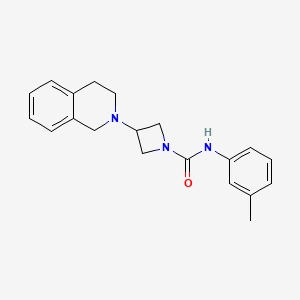 3-(3,4-dihydroisoquinolin-2(1H)-yl)-N-(m-tolyl)azetidine-1-carboxamide