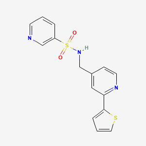 N-((2-(thiophen-2-yl)pyridin-4-yl)methyl)pyridine-3-sulfonamide