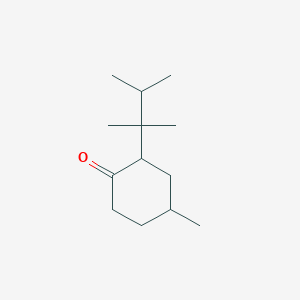 molecular formula C13H24O B2709111 2-(2,3-Dimethylbutan-2-yl)-4-methylcyclohexanone CAS No. 308088-96-2