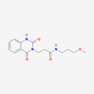 molecular formula C15H19N3O4 B2709115 3-(2,4-dioxo-1H-quinazolin-3-yl)-N-(3-methoxypropyl)propanamide CAS No. 688773-82-2