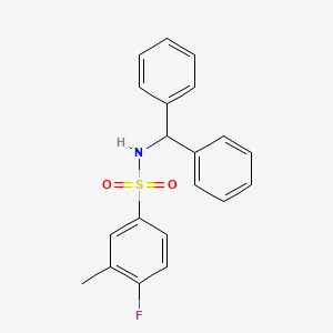 N-benzhydryl-4-fluoro-3-methylbenzenesulfonamide
