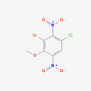 molecular formula C7H4BrClN2O5 B2709168 3-Bromo-1-chloro-4-methoxy-2,5-dinitrobenzene CAS No. 929974-63-0