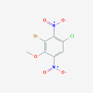 molecular formula C7H4BrClN2O5 B2709168 3-溴-1-氯-4-甲氧基-2,5-二硝基苯 CAS No. 929974-63-0