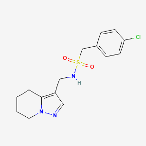 1-(4-chlorophenyl)-N-((4,5,6,7-tetrahydropyrazolo[1,5-a]pyridin-3-yl)methyl)methanesulfonamide
