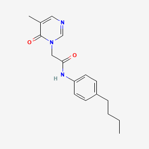molecular formula C17H21N3O2 B2709205 N-(4-butylphenyl)-2-(5-methyl-6-oxopyrimidin-1(6H)-yl)acetamide CAS No. 1351662-24-2
