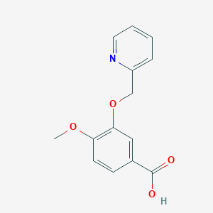 4-Methoxy-3-(pyridin-2-ylmethoxy)benzoic acid