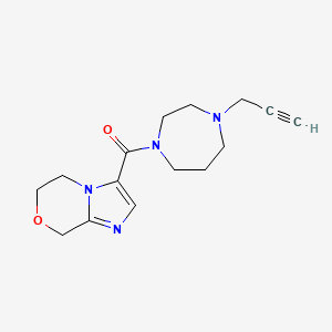 6,8-Dihydro-5H-imidazo[2,1-c][1,4]oxazin-3-yl-(4-prop-2-ynyl-1,4-diazepan-1-yl)methanone