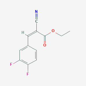 ethyl (2Z)-2-cyano-3-(3,4-difluorophenyl)prop-2-enoate