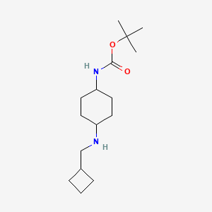molecular formula C16H30N2O2 B2709222 叔丁基(1R*,4R*)-4-[(环丁基甲基)氨基]环己基甲酸酯 CAS No. 1286273-91-3