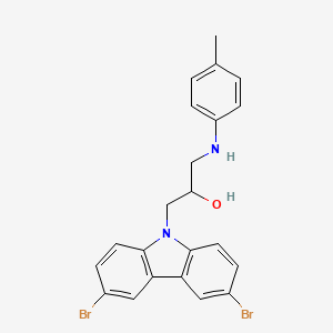 1-(3,6-dibromo-9H-carbazol-9-yl)-3-[(4-methylphenyl)amino]propan-2-ol