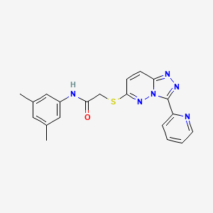 N-(3,5-dimethylphenyl)-2-[(3-pyridin-2-yl-[1,2,4]triazolo[4,3-b]pyridazin-6-yl)sulfanyl]acetamide