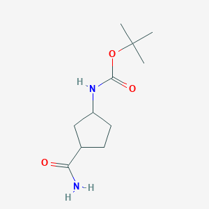 Tert-butyl N-(3-carbamoylcyclopentyl)carbamate