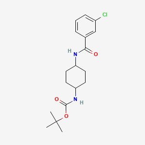 tert-Butyl (1R*,4R*)-4-(3-chlorobenzamido)-cyclohexylcarbamate