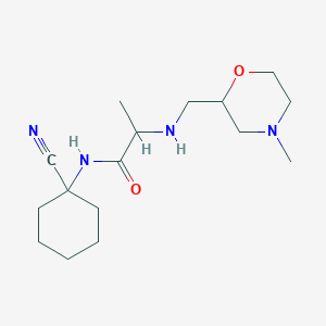N-(1-cyanocyclohexyl)-2-{[(4-methylmorpholin-2-yl)methyl]amino}propanamide