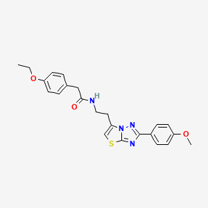 2-(4-ethoxyphenyl)-N-(2-(2-(4-methoxyphenyl)thiazolo[3,2-b][1,2,4]triazol-6-yl)ethyl)acetamide
