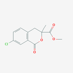methyl 7-chloro-3-methyl-1-oxo-3,4-dihydro-1H-isochromene-3-carboxylate