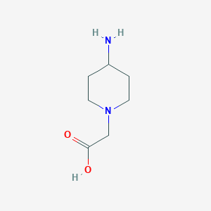 molecular formula C7H14N2O2 B2709289 (4-氨基哌啶-1-基)乙酸 CAS No. 805179-70-8
