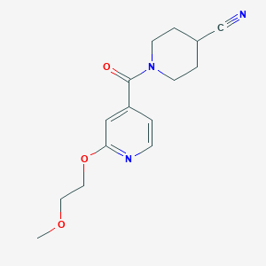 1-(2-(2-Methoxyethoxy)isonicotinoyl)piperidine-4-carbonitrile