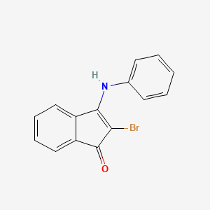 molecular formula C15H10BrNO B2709294 2-Bromo-3-(phenylamino)inden-1-one CAS No. 1023539-61-8