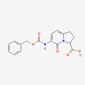 6-(((Benzyloxy)carbonyl)amino)-5-oxo-1,2,3,5-tetrahydroindolizine-3-carboxylic acid
