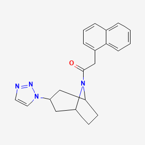 2-(naphthalen-1-yl)-1-[3-(1H-1,2,3-triazol-1-yl)-8-azabicyclo[3.2.1]octan-8-yl]ethan-1-one