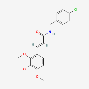 N-(4-chlorobenzyl)-3-(2,3,4-trimethoxyphenyl)acrylamide