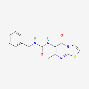 1-benzyl-3-(7-methyl-5-oxo-5H-thiazolo[3,2-a]pyrimidin-6-yl)urea