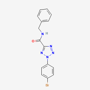 molecular formula C15H12BrN5O B2709335 N-benzyl-2-(4-bromophenyl)-2H-tetrazole-5-carboxamide CAS No. 1396676-97-3