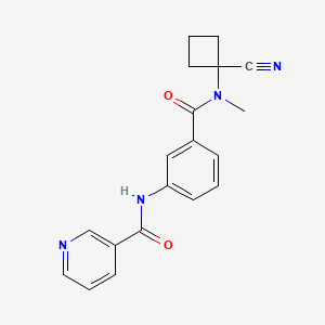 N-{3-[(1-cyanocyclobutyl)(methyl)carbamoyl]phenyl}pyridine-3-carboxamide
